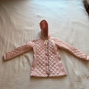 Ci Sono Light Pink Quilted Puffer Jacket